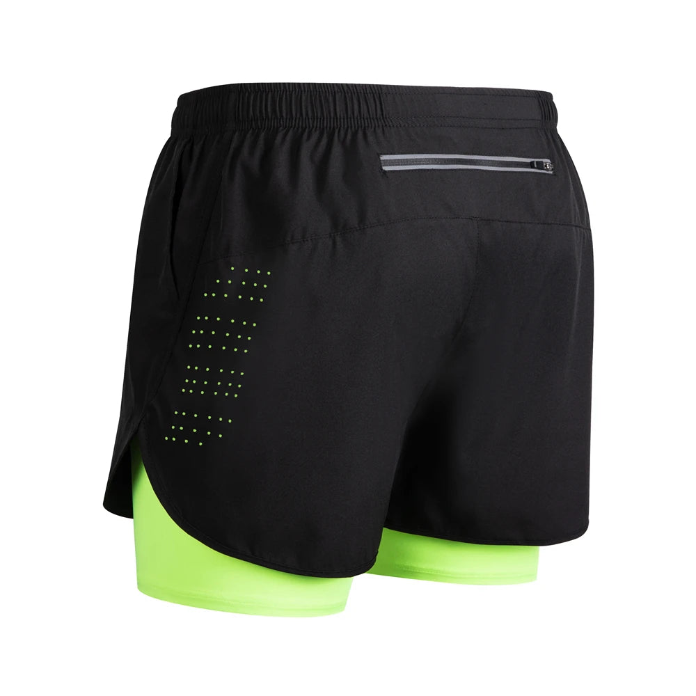 Shorts Air flow Preto e Verde